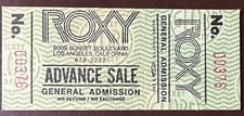 ROXY Theatre - Sunset Boulevard - Los Angeles, Ca.  concert ticket