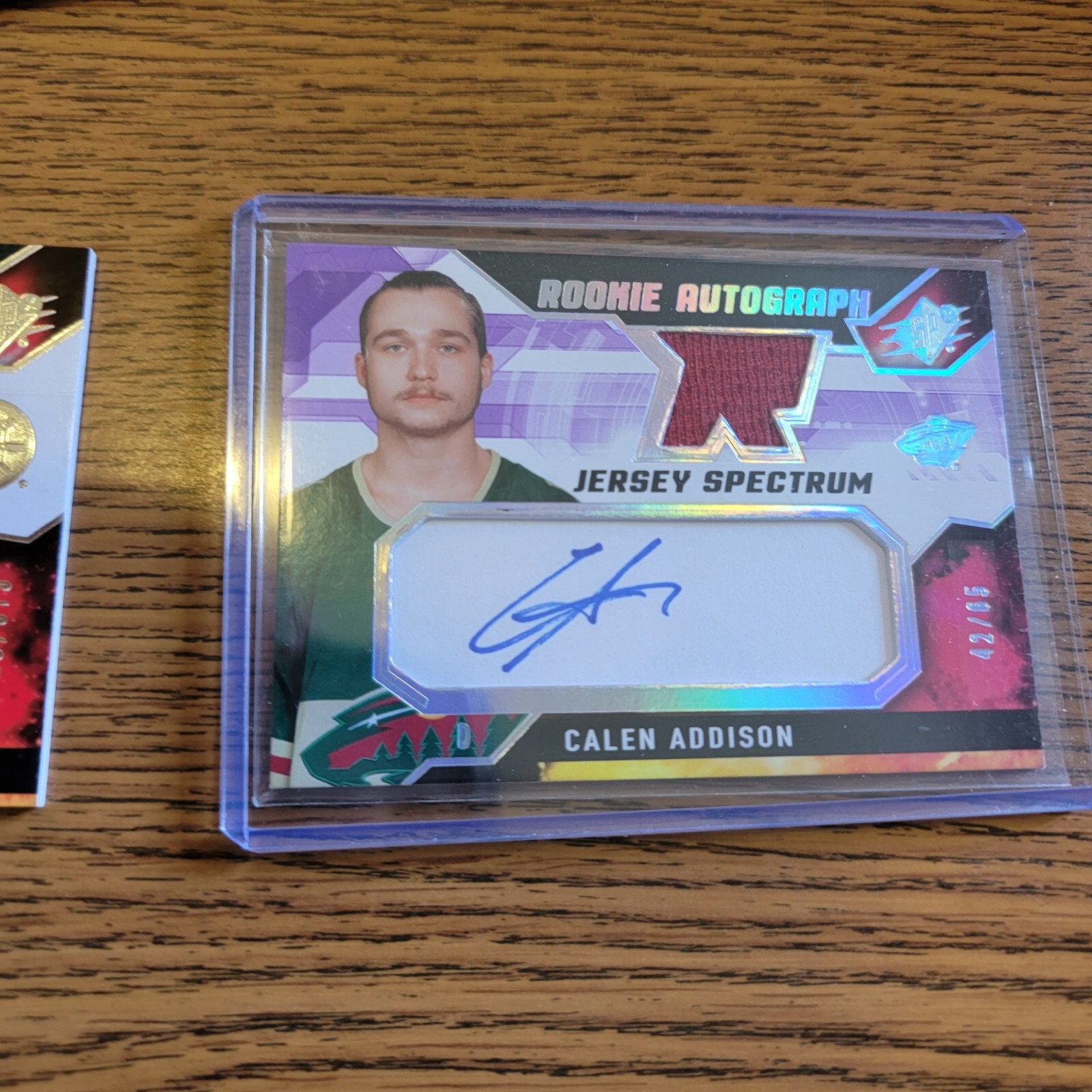 2021-22 spx hockey rookie autograph jersey spectrum. winning materials super - Picture 3 of 16