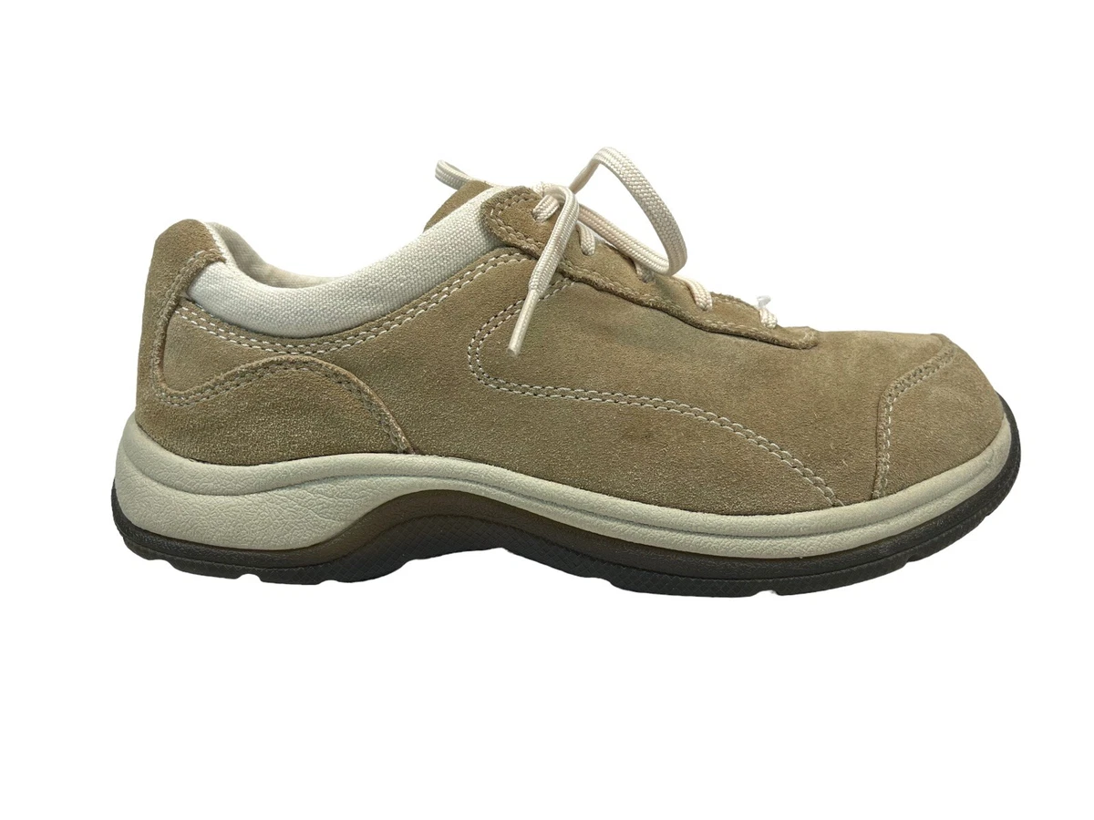 Cabelas Women s Shoes Beige Suede Hiking Trail Sneakers 82 4219 Size 8.5