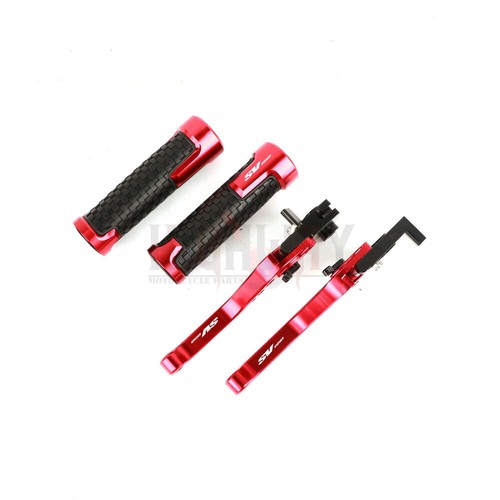 Short Adjustable Brake Clutch Lever & Handle Grips Bar for SUZUKI SV650 99-09 - Picture 11 of 11