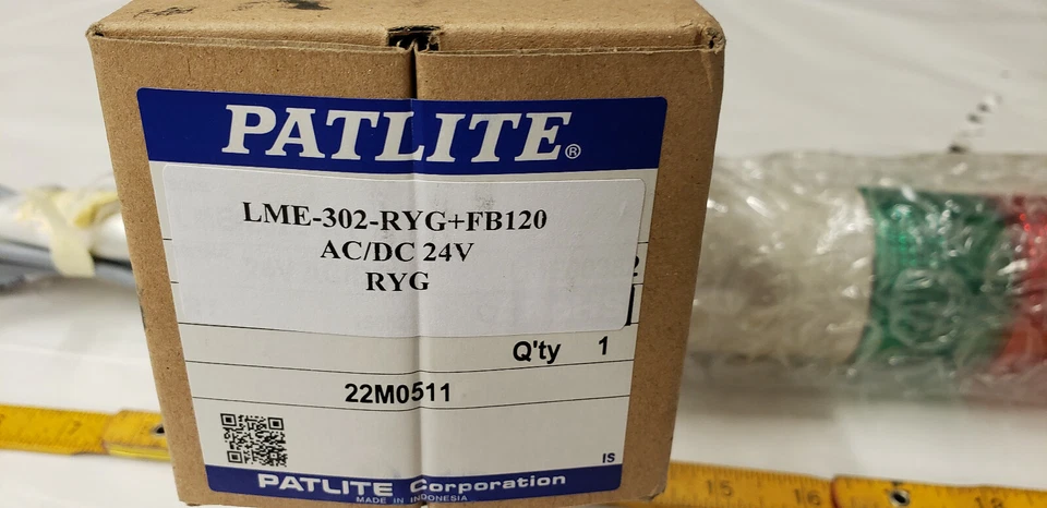 Patlite LME-02 NUR ROT UND GRÜN Signal Lite Tower AC/DC 24 V Neu im Karton - Bild 2 von 4