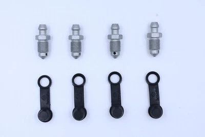 4 Pack Brembo Bleeder Screw & Rubber Cap 05150220 Brembo Calipers M10x1 - Bild 1 von 4