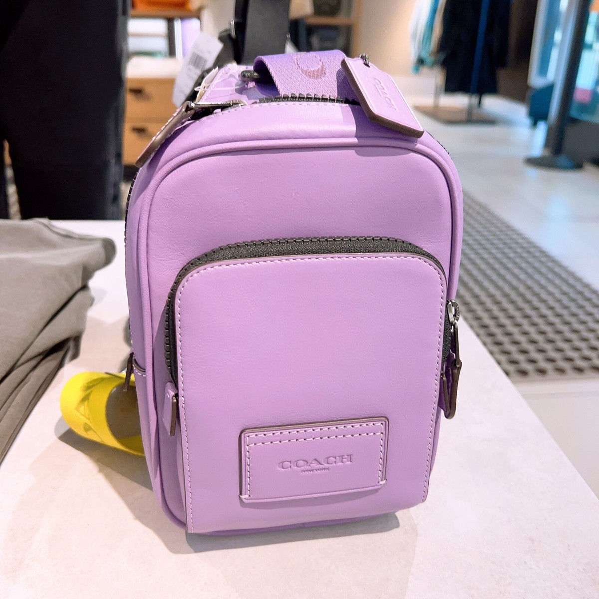 NWT Coach Track Pack 14 In Signature Canvas IRIS COLOR CL410