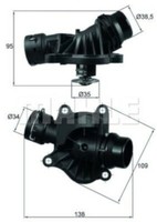 Mahle Thermostat FüR BMW 1Er (E87,E88),3Er (E46,E90,E93,E92,E91),5Er (E60,E61)