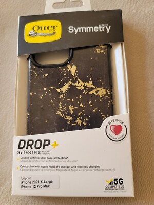 NEW Otterbox Symmetry Iphone 13 Pro Max/12 Pro Max - Black w/gold