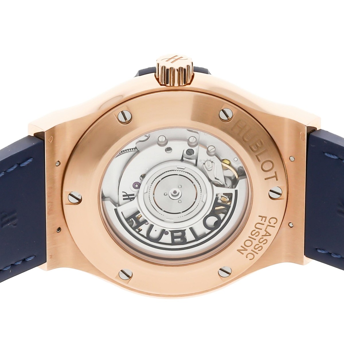Hublot Classic Fusion Rose Gold Blue Dial 42mm Strap Auto Hublot Classic Fusion Rose Gold Blue Dial 42mm Strap Auto