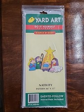 Yard Art Do-It Yourself Nativity Pattern 46" 35" Christmas Yard Art Pattern