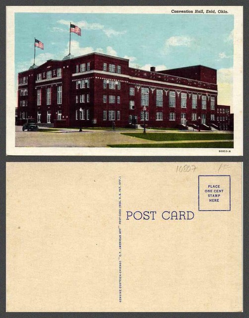 OKLAHOMA Enid VINTAGE POSTCARD eBay