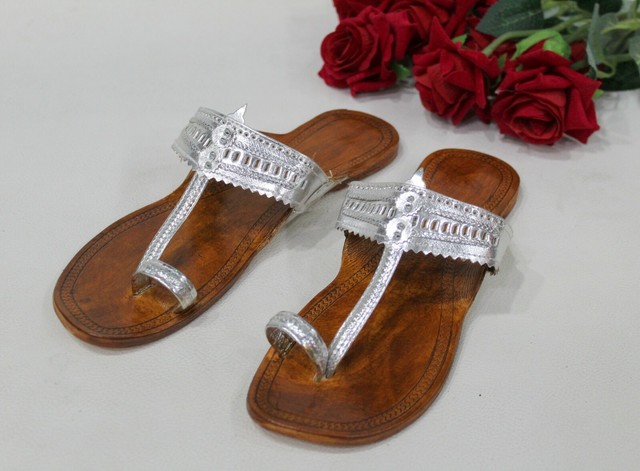 US Handmade leather sandal handmade shoes kolhapuri chappal flat mojari HH260 | eBay