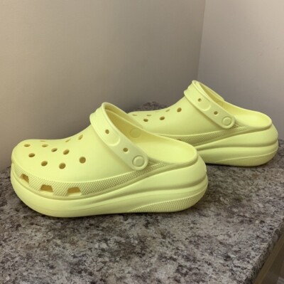 Yellow Box Platform Clog Boots Bright Lemon Yellow Platform Crocs