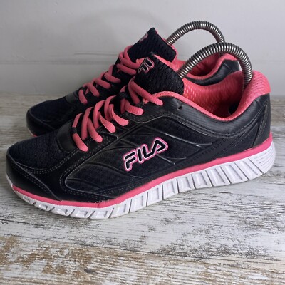 Fila Cool Max Damen-Laufschuhe Turnschuhe schwarz und pink UK 4,5
