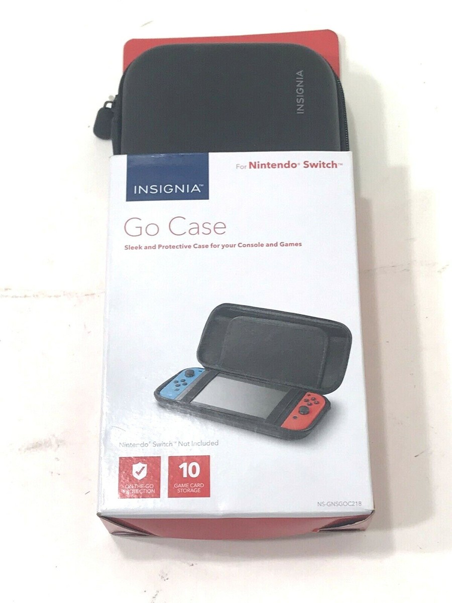 Nintendo Switch Console Case Black Hard Shell Insignia Go Case New