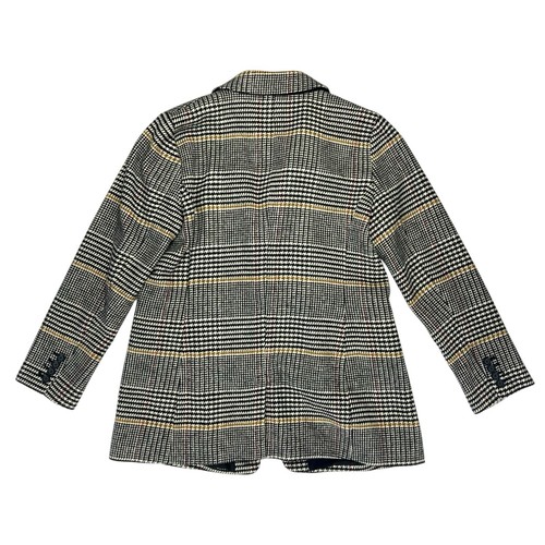 Loft Wool Blend Houndstooth Blazer 12P Black White Business Classic Jacket Coat - Picture 9 of 20