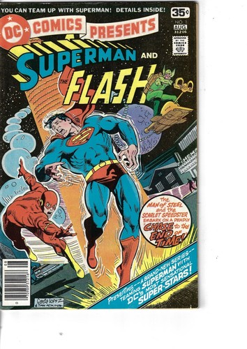 DC Comics Present 1 Superman & Flash Fine- 1978 Glossy 
