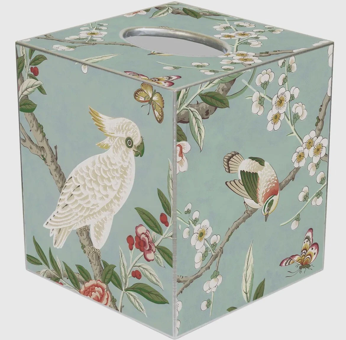 Birds & Bloom Tissue Box Cover - Thumbnail 3