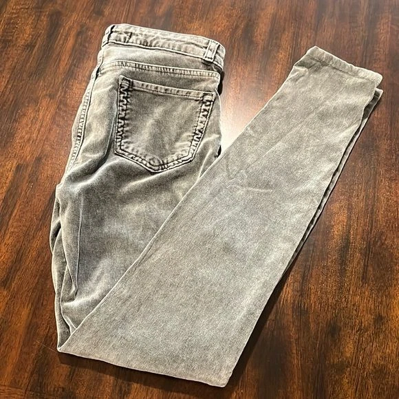 J. Brand Hi Waist Super Skinny Faded Wash Black Jeans Size 25