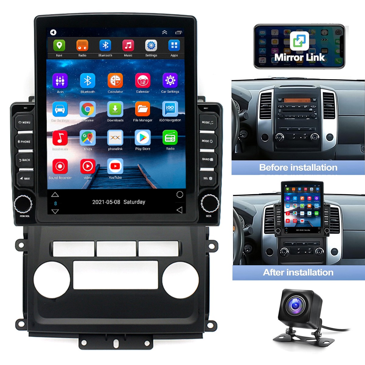 Android 13 Carplay For 2009-2014 Nissan Frontier/Xterra Car Radio
