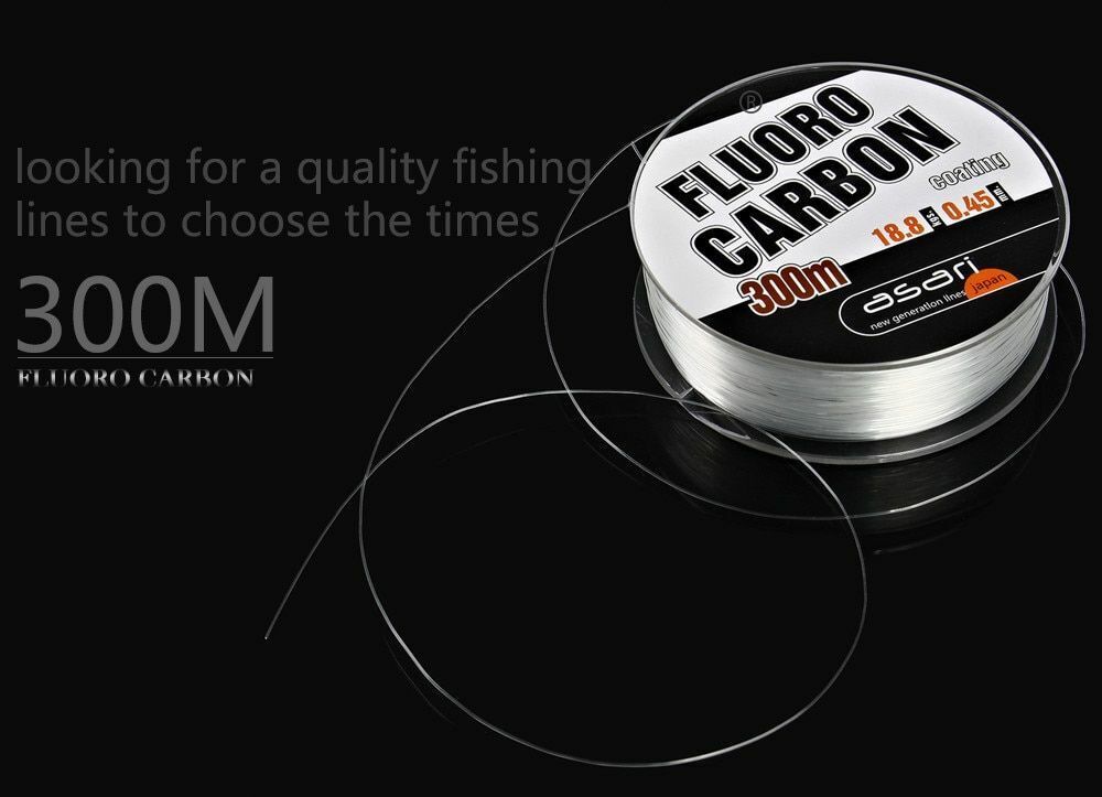 Fluorocarbon Fishing Line 300m Monofilament Nylon Fluro Carbon Coating  Quality