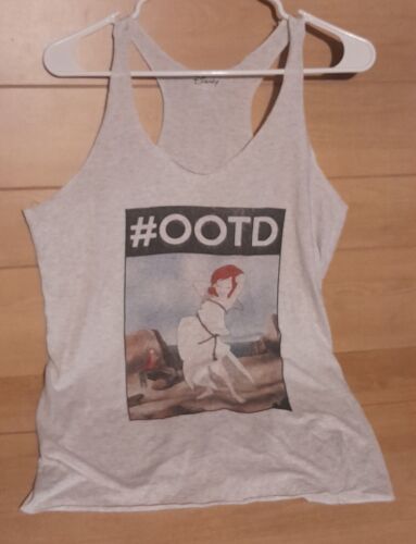 Women's The Little Mermaid Racerback Tank, Gray, Size XL, NWOT "#OOTD" ARIEL - Picture 2 of 5