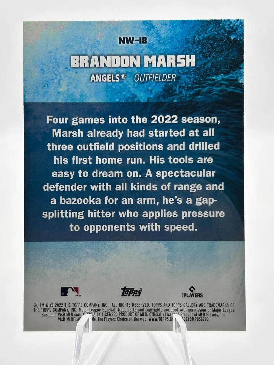 BRANDON MARSH 2022 TOPPS GALLERY NEXT WAVE ROOKIE LOS