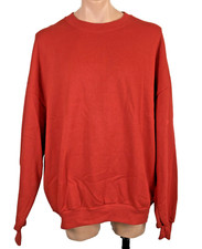 NWT VTG 90s Jerzees Maroon Red Crewneck Pullover Sweatshirt Blank NEW 3XL 3X