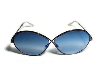 NEW TOM FORD Rania Blue Silver Mirror Lens Sunglasses TF 564  display picture 1