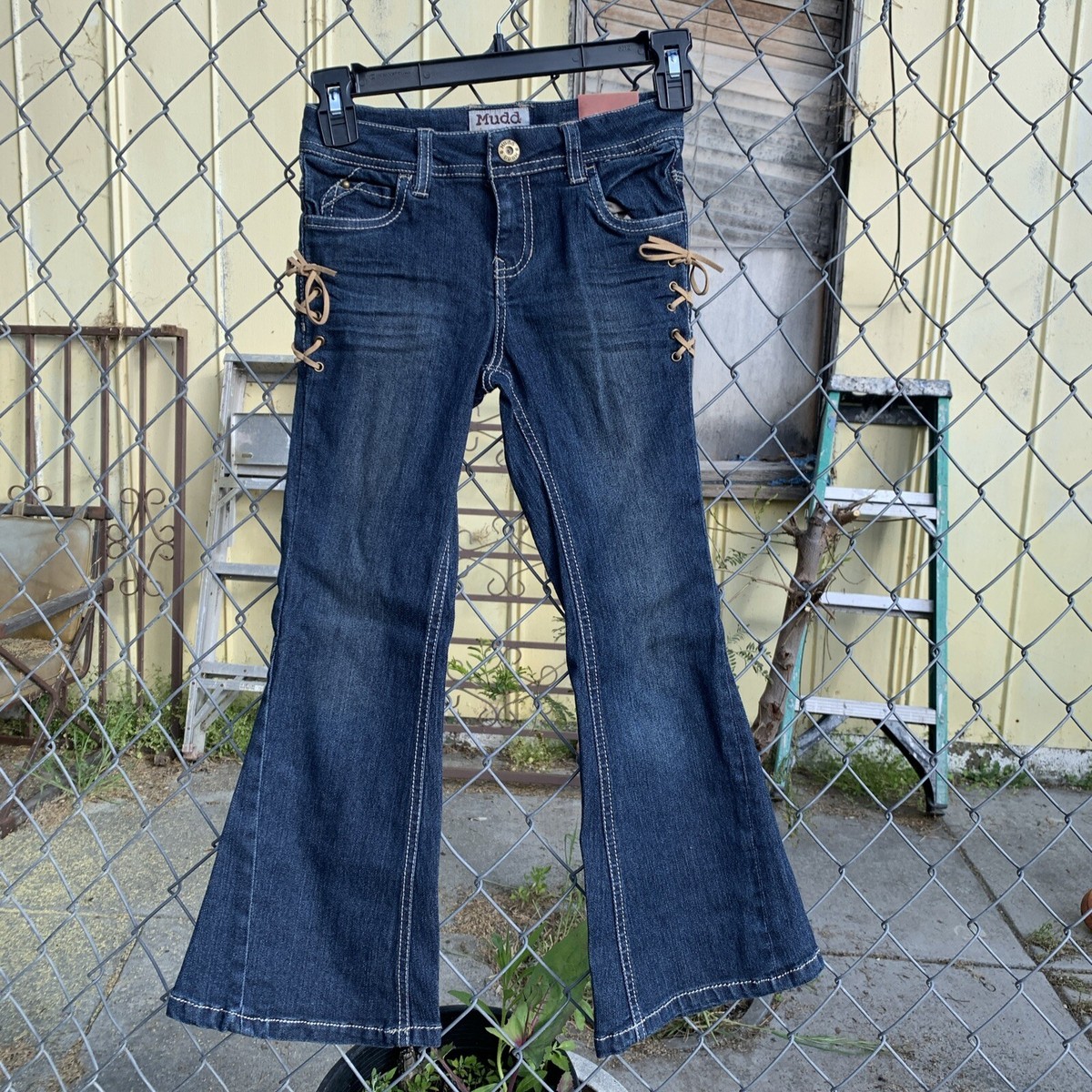 Mudd Denim Lace Up Flare Y2K Girls Size 6X Jeans NWT | eBay