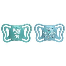 Pack of 2 pacifiers PHYSIOFORMA Light Silicone Blue Bean 6-16m