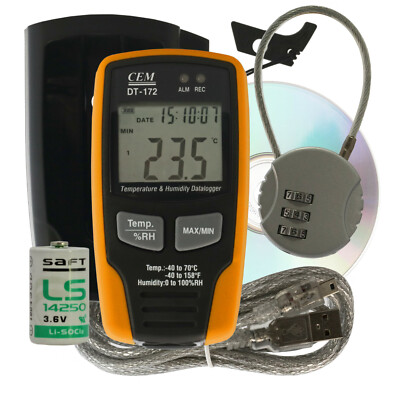 ThermElc TE-B3TH Bluetooth Temperatur Datenlogger Mit LCD - ±0,3℃ Präzision Für Kühlkette & Labor