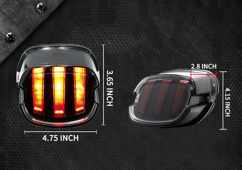 Led Rear Tail Light Brake Turn for Motor Touring Dyna Glide Softail Sportster — 第 2/4 张图片