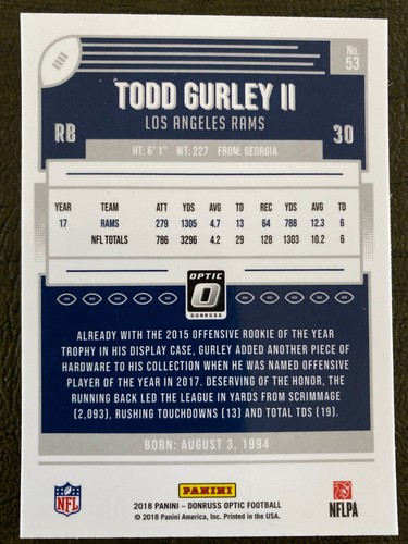 ( U SELECT CARDS ) 2018 FOOTBALL DONRUSS OPTIC SINGLES 🔽 - Picture 47 of 82