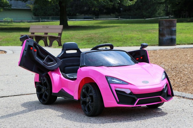 pink audi electric ride car