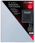 1 Ultra Pro 9x11.5 Program Toploader 10mm New Photo Collectible Rigid Magazine