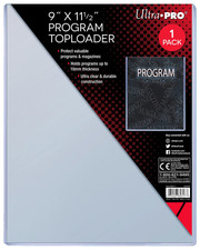 1 Ultra Pro 9x11.5 Program Toploader 10mm New Photo Collectible Rigid Magazine