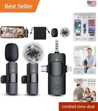 All-in-One Wireless Lavalier Microphone System: Ideal for Podcasters Creators