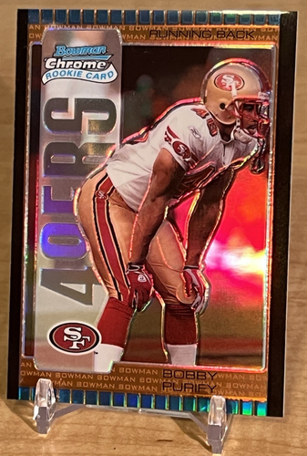 2005 Bowman Chrome Bronze Refractor 084/150 RC Bobby Purify #192 Colorado/49ers - Picture 4 of 6