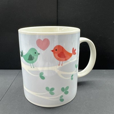 Puckator Lauren Billingham Love Birds Bone China Tasse | Vogel Design guter Zustand