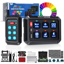 Switch Panel w/Wireless Remote Control, 6 Gang Circuit Control Relay System 12V