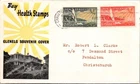 Vintage FDC Scott #B38, B39 New Zealand Glenelg Souvenir Cover c1951 Health