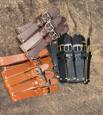 110 WHOLESALE 30pcs Black Brow Light Brown Watch Strap 18mm