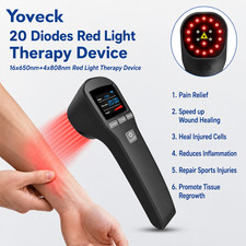Handheld Cold Laser Therapy Device 650nm 808nm for Back Knee Pain Relief 880mW