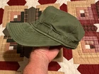 WW2 ERA US ARMY OD GREEN COTTON FIELD CAP W/ VISOR – VINTAGE MILITARY 1940s