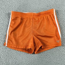 Justice Orange Girls Size 10 Activewear Athletic Mesh Sporty Training Shorts