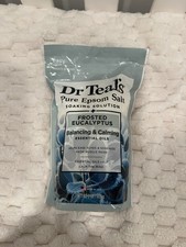 Dr. Teal's Pure Epsom Salt Frosted Eucalyptus 2 lb Cruelty-Free Vegan