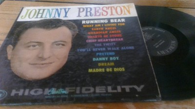 JOHNNY PRESTON   RUNNING BEAR - VINYL LP BLACK MG 20592 MERCURY - VG mono