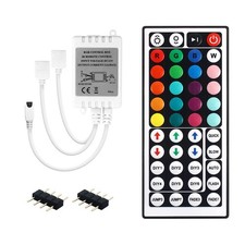 RGB LED Controller Dual Output 44 Key IR Remote 4 Pin 5050 3528 Strip Lights