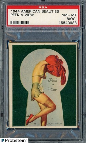 1944 American Beauties Peek A View PSA 8(OC) NM-MT
