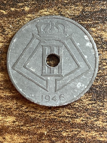 1946 Belgium 25 Centimes Actual Coin TB5309* - Picture 1 of 2