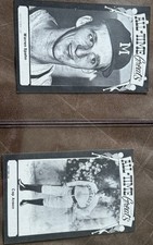 1973 TCMA All-Time Greats Postcards Warren Spahn & Cap Anson HOF Baseball