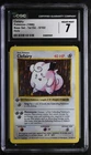 CGC 7 NEAR MINT Clefairy 5/102 Base Set 1st Edition Shadowless Holo Pokemon Card